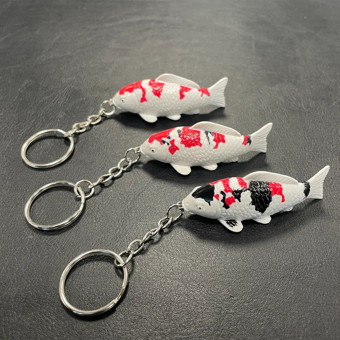 Mountain Tree Koi Keyrings 3 variants mixed 30 pieces / bag
